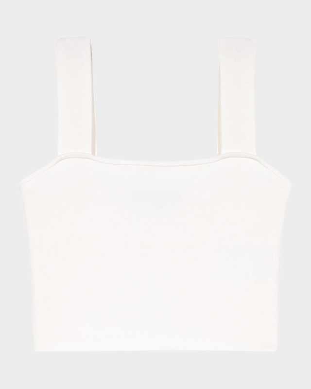 Maclyna Warp Knit Crop Top
